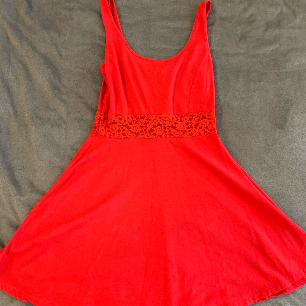 red forever 21 dress